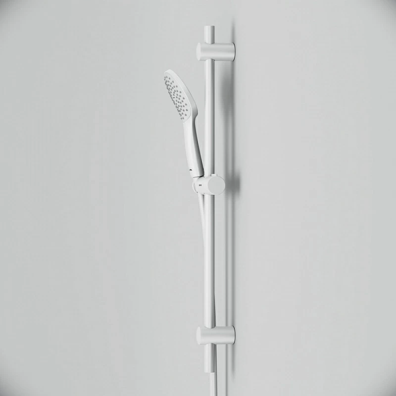Душевой гарнитур AM.PM Gem F0190033 штанга, шланг, лейка 1 режим, белый