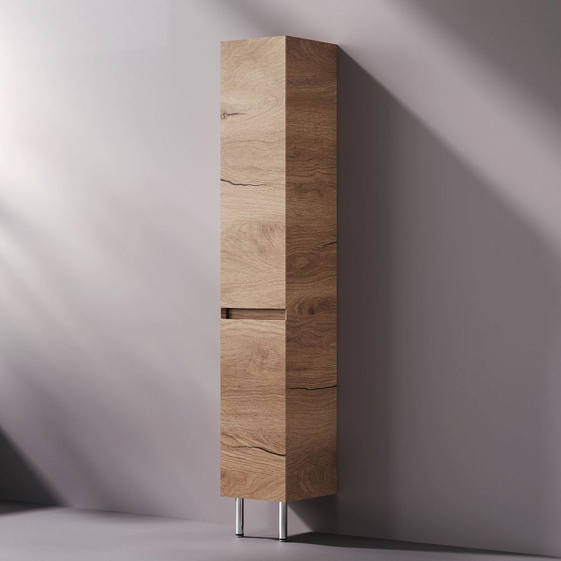 Шкаф-пенал для ванной 35 AM.PM Above M9XCSR0352OF напольный, правый, под дерево