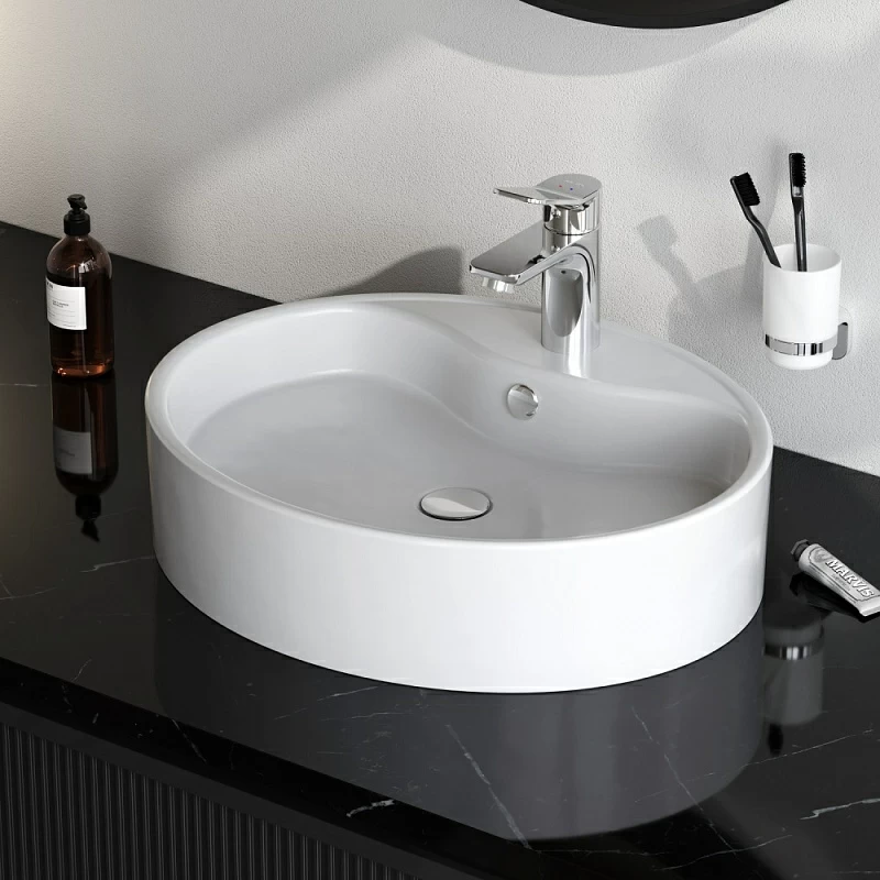 Раковина накладная 56 AM.PM Func M8FWCC20561WG белая