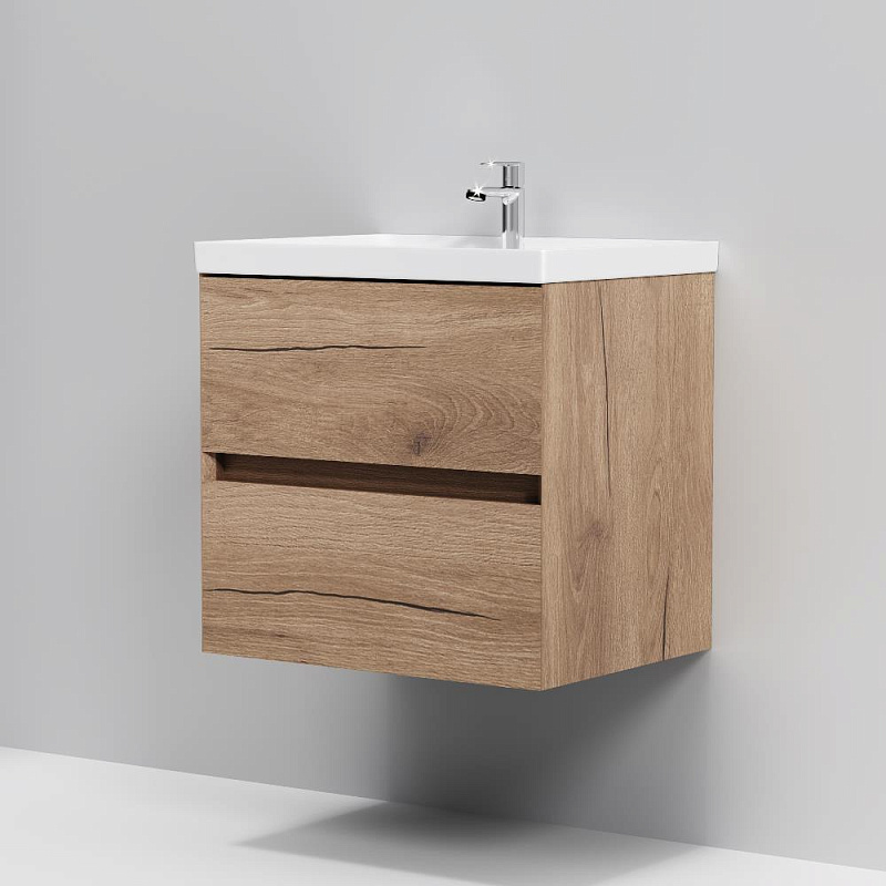 Тумба с раковиной 60 AM.PM Above M9X-FHX0602OF-WCC0600WG подвесная под дерево