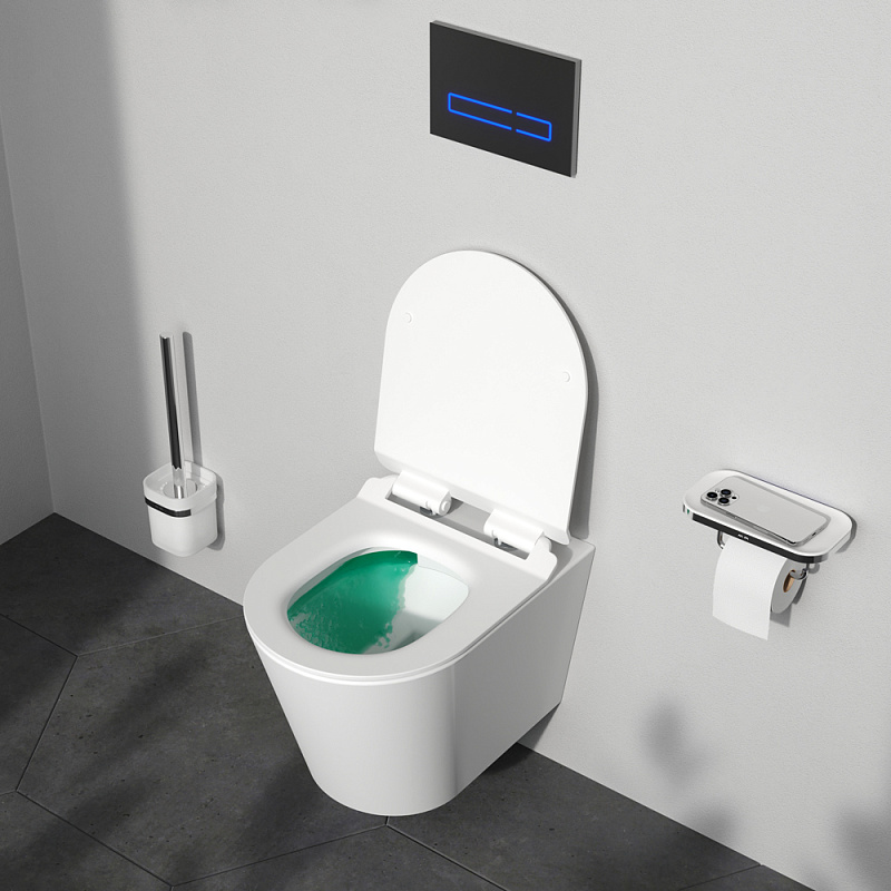 Унитаз подвесной AM.PM Sunny C85C1701SC безободковый с сиденьем микролифт