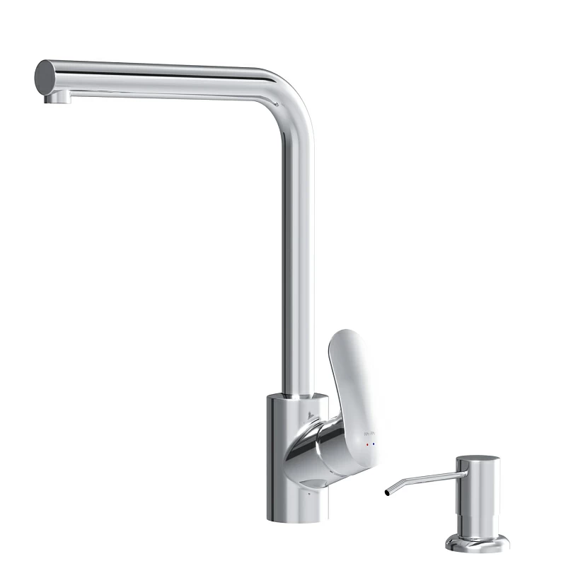 Смеситель для кухни AM.PM Like F8005D00 высокий, хром + дозатор моющего средства