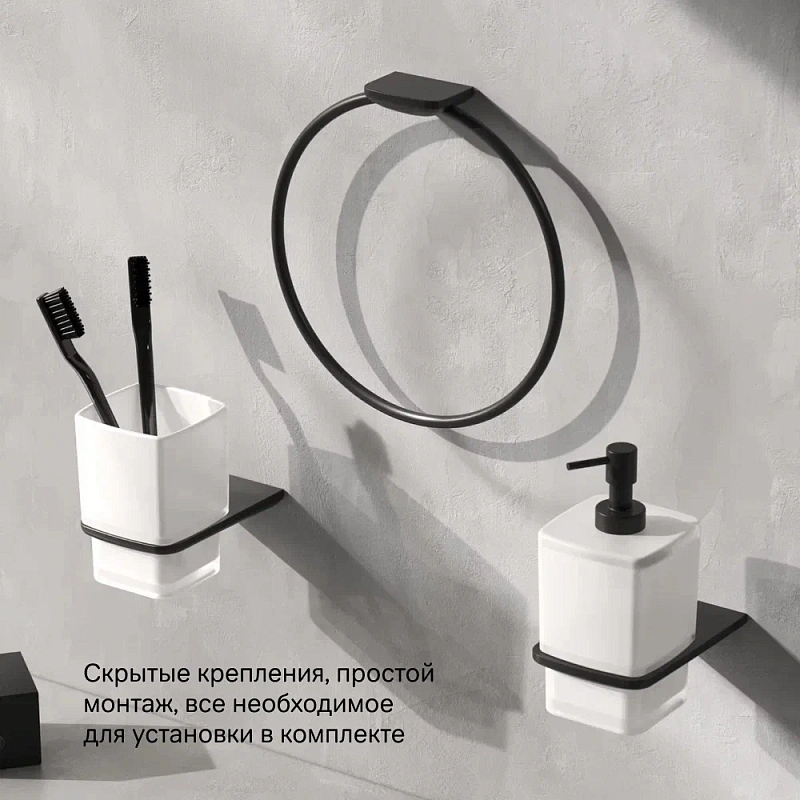 Кольцо для полотенец AM.PM Inspire 2.0 A50A34422 черное