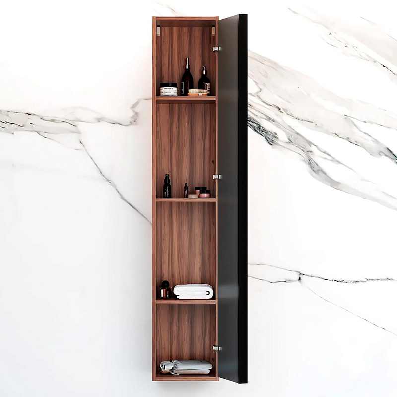 Шкаф-пенал для ванной 30 AM.PM Stern M7LCHR0306GMH навесной, под дерево