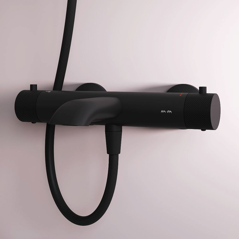 Смеситель для ванны и душа AM.PM Libre F6050022 термостат черный