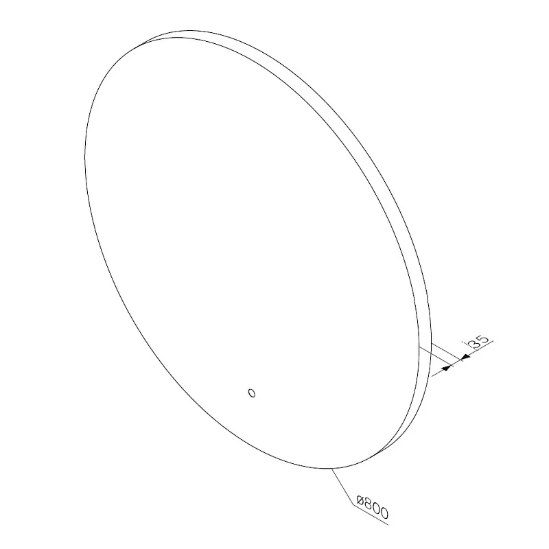 Зеркало с подсветкой в ванную круглое 80 AM.PM X-Joy M85MOX40801S сенсорное