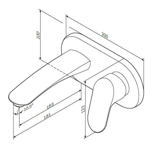Смеситель для раковины (умывальника) AM.PM Like F8072200 хром встраиваемый