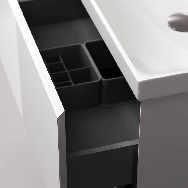 Тумба с раковиной 60 AM.PM Above M9X-FHX0602WG-WCC0600WG подвесная белая глянцевая