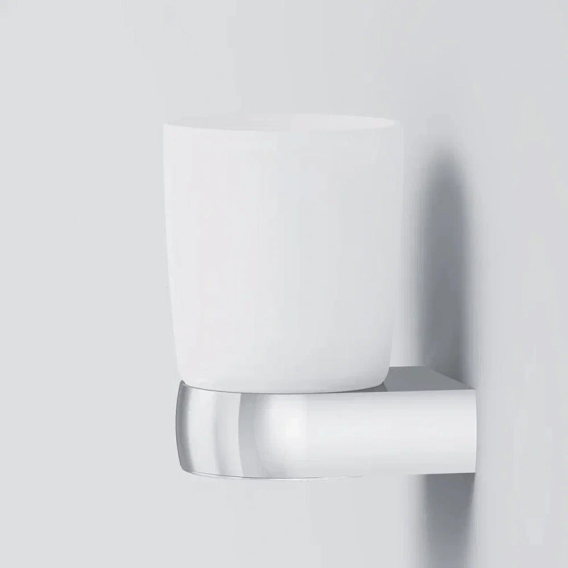 Стакан для зубных щеток настенный AM.PM Sensation A3034300 стеклянный, хром