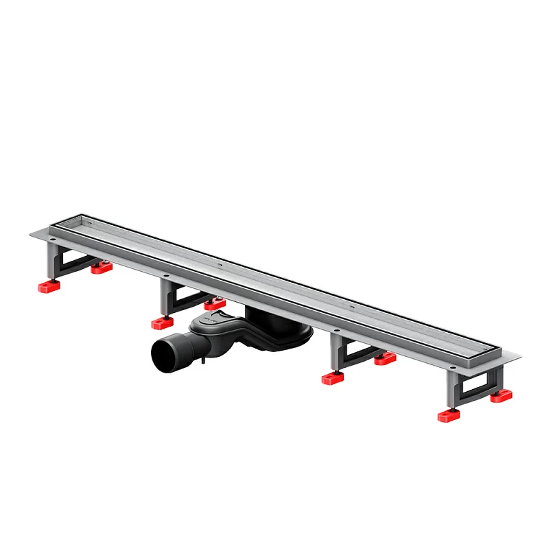 Душевой трап (лоток) 80 AM.PM MasterFlow W01SC-U11-080-04SB комбинированный затвор со стальной матовой решеткой под плитку