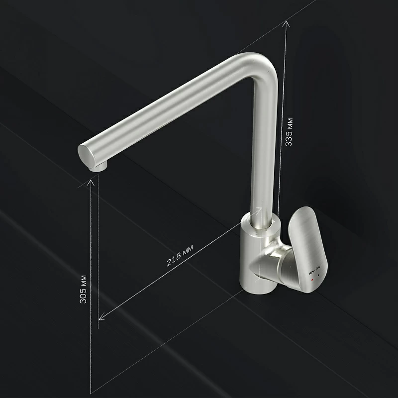 Смеситель для кухни AM.PM Like F8005011 высокий, сатин