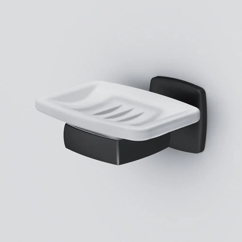 Мыльница стеклянная настенная AM.PM Gem A9034222 черная