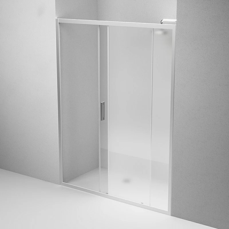 Душевая перегородка с дверью 150x195 AM.PM Gem W90G-150-1-195MM матовое стекло, профиль серебристый