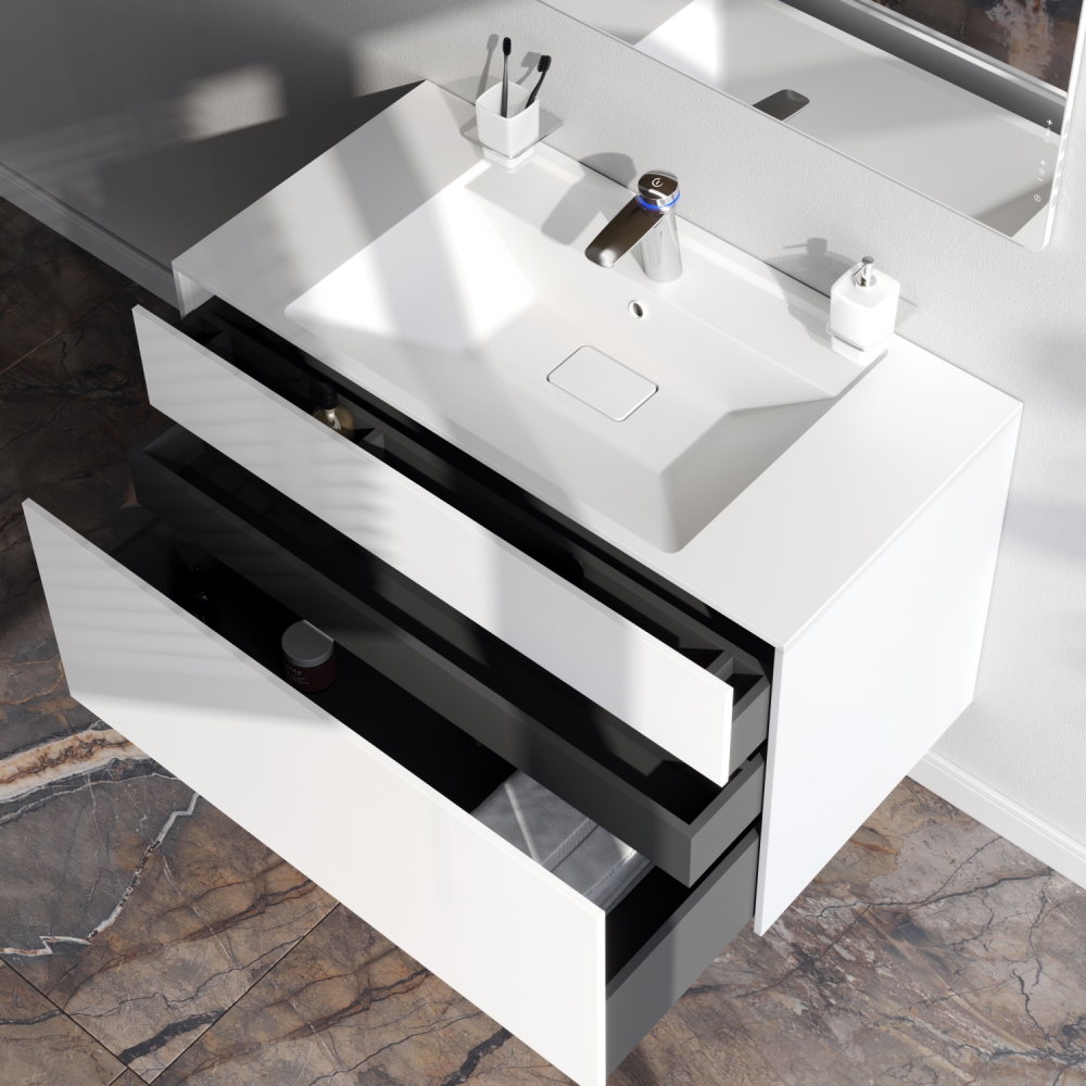 База под раковину подвесная Inspire V2.0 M50AFHX1003WM, Белый матовый