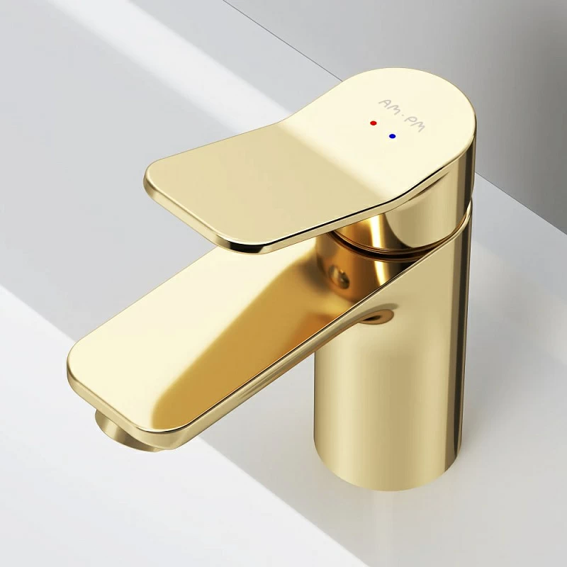 Смеситель для раковины (умывальника) AM.PM X-Joy F85A02199 золото