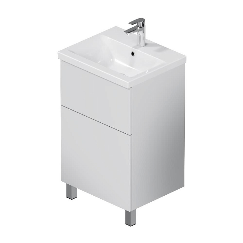 Тумба под раковину 50 AM.PM Gem M90FSX0502WG напольная белый глянец