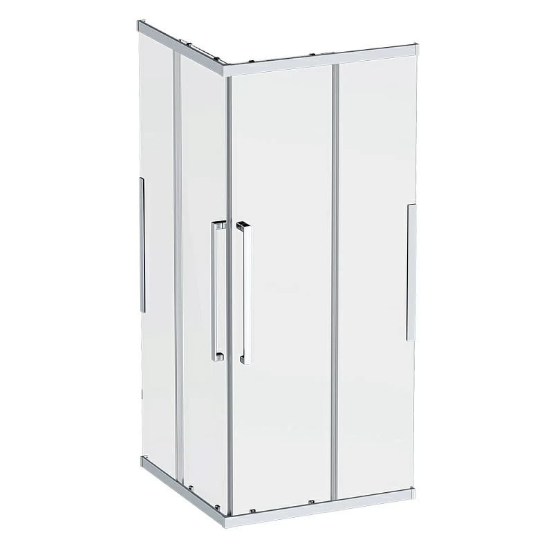 Душевое ограждение без поддона 90x90 AM.PM Func W84G-403-9090-MT профиль серебристый