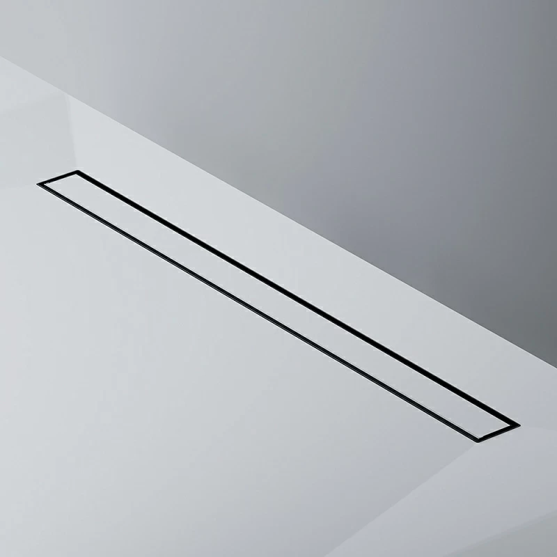 Душевой трап (лоток) 90 AM.PM MasterFlow W01SC-U11-090-04BM комбинированный затвор с черной матовой решеткой под плитку