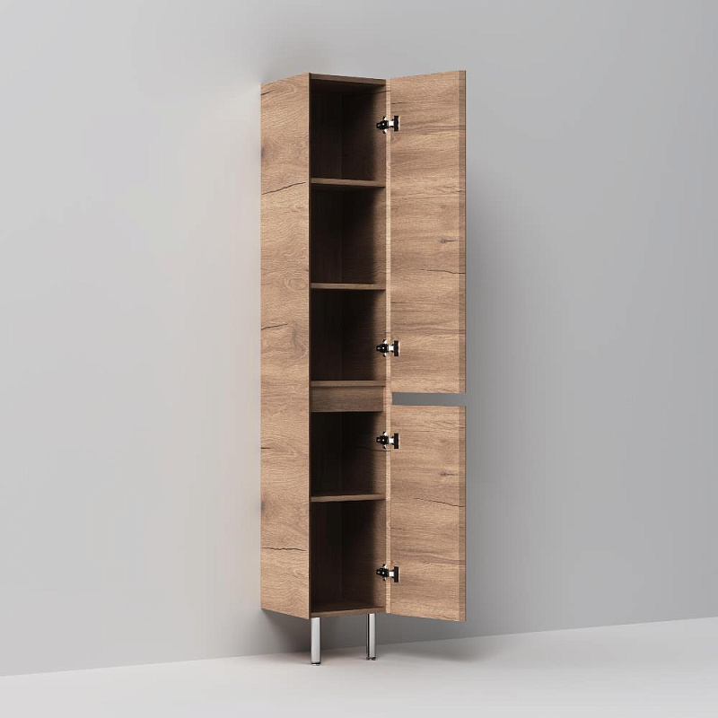 Шкаф-пенал для ванной 35 AM.PM Above M9XCSR0352OF напольный, правый, под дерево