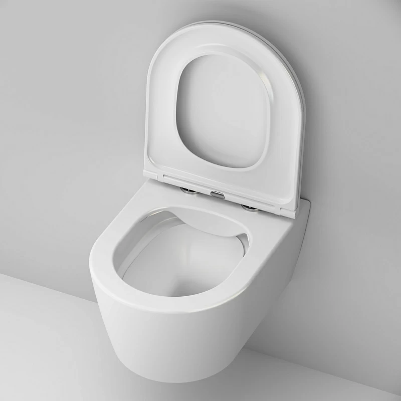 Унитаз подвесной AM.PM Func C8F1700SC (глубина 49 см) безободковый с сиденьем микролифт, белый