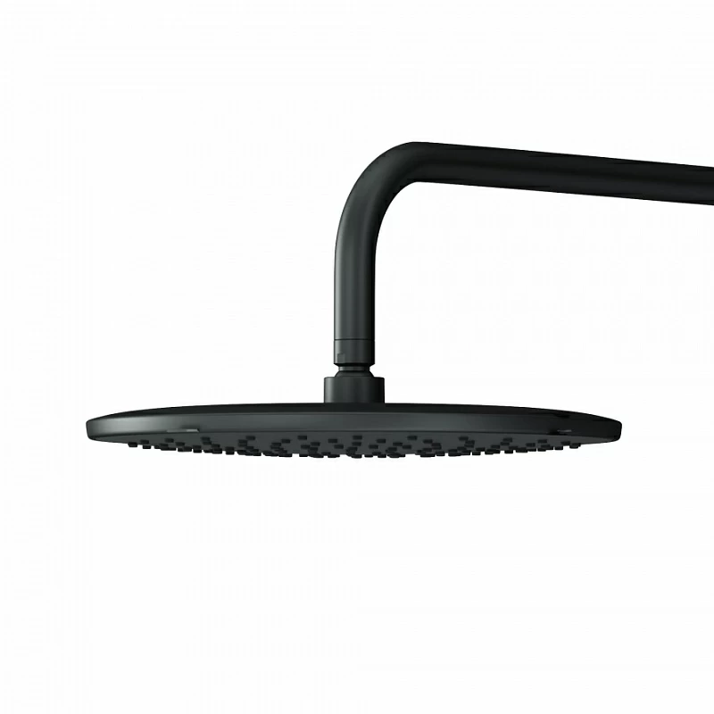 Встраиваемая душевая система AM.PM X-Joy FB85A1RH02 черная: тропический верхний душ, ручной душ