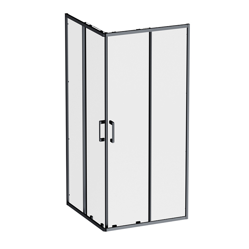 Душевое ограждение без поддона 90x90 AM.PM Above W9XG-403-9090-BT профиль черный