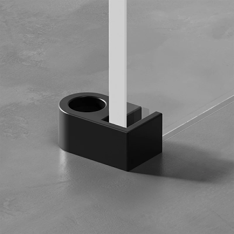 Душевая перегородка 90x195 AM.PM X-Joy W94UWI-90-F1-BTE прозрачное стекло, профиль черный