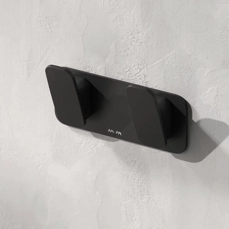 Крючки для полотенец AM.PM Inspire 2.0 A50A35622 черный, 2 шт на планке