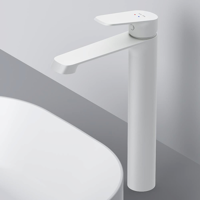 Смеситель для раковины (умывальника) AM.PM Func F8F92033 высокий, белый