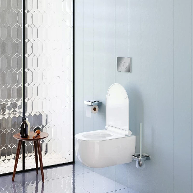 Унитаз подвесной Damixa Scandinavian Pure DX36C1701SC безободковый с сиденьем микролифт, белый