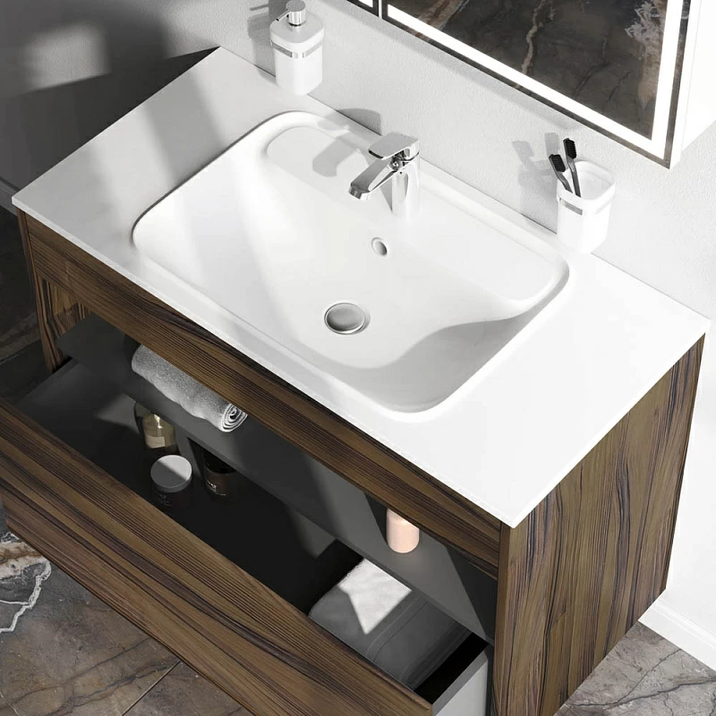 Тумба под раковину 100 AM.PM Func M8FFUX1001OF под дерево