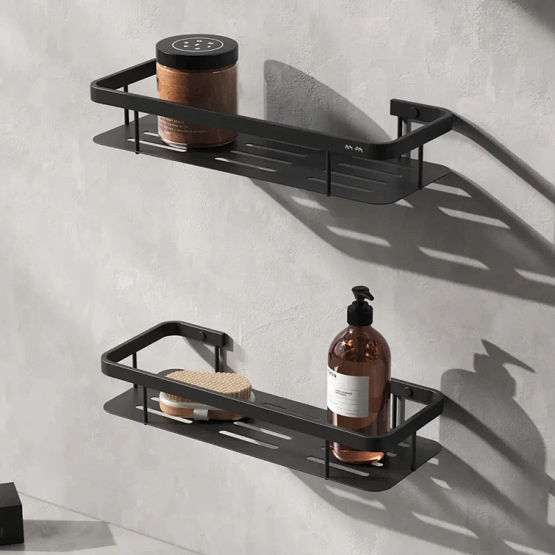 Полка в ванную AM.PM Sense L A7453222 двухъярусная черная