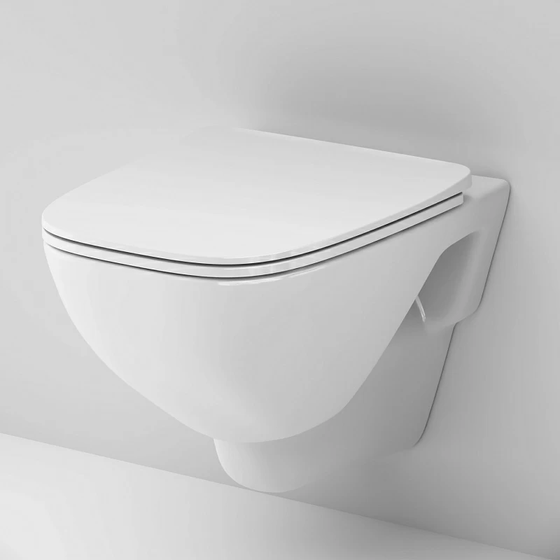 Унитаз подвесной AM.PM X-Joy C851701SC безободковый с сиденьем микролифт, белый