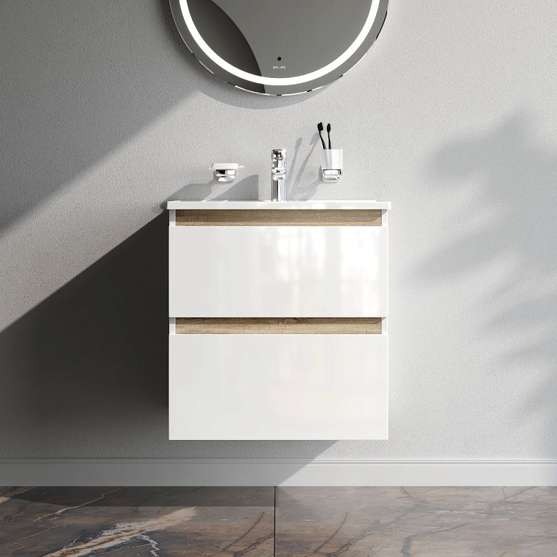 Тумба под раковину 60 AM.PM X-Joy M85AFHX0602WG подвесная белый глянец