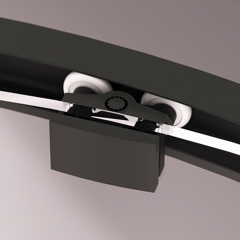 Душевое ограждение без поддона 80x80 AM.PM Above W9XG-401-8080-BT профиль черный