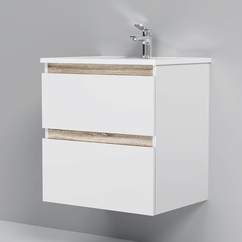 Тумба под раковину 60 AM.PM X-Joy M85AFHX0602WG подвесная белый глянец