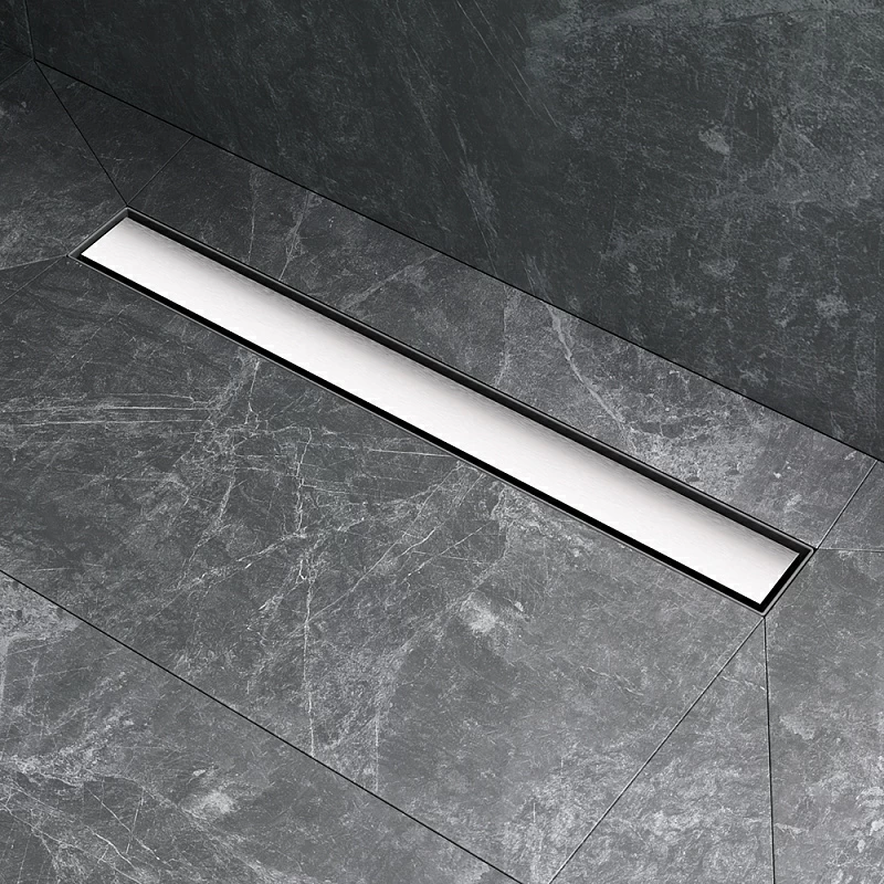 Душевой трап (лоток) 60 AM.PM MasterFlow W01SC-U11-060-04SB комбинированный затвор со стальной матовой решеткой под плитку