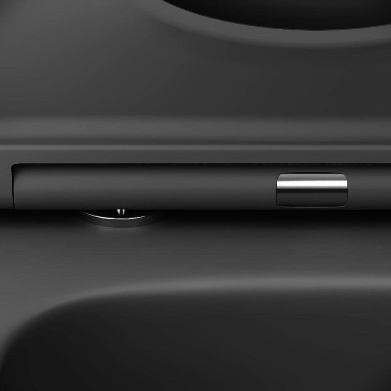 Унитаз подвесной Damixa Sirius DX86C1700MBSC безободковый с сиденьем микролифт, черный