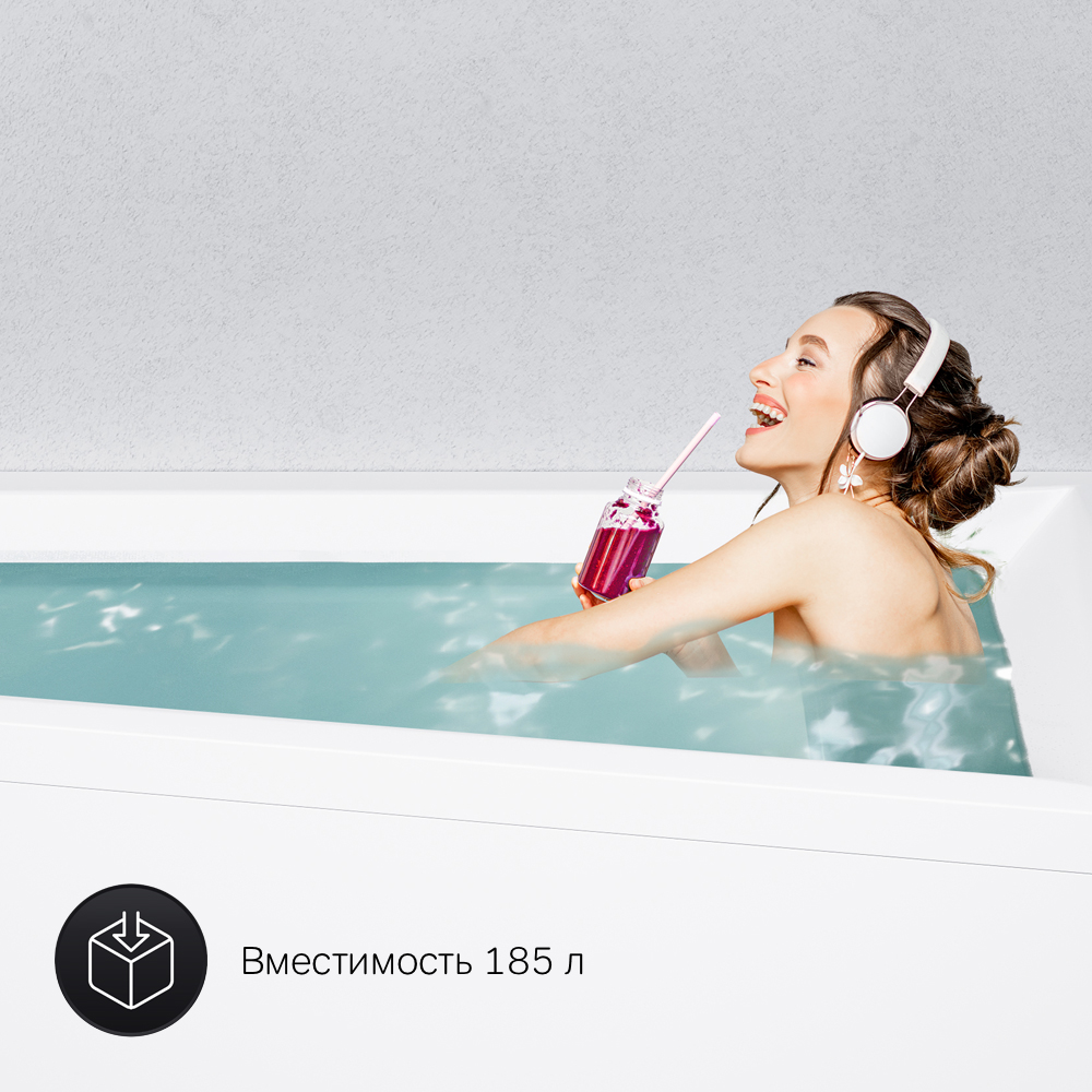 Ванна Spirit W72A-160R100W-A2, Белый