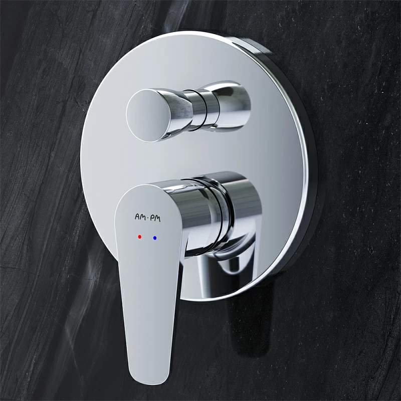 Смеситель для ванны и душа AM.PM Inspire F5085000 хром встраиваемый