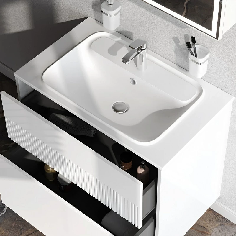 Тумба под раковину 80 AM.PM Func M8FFUX0802WM белая матовая