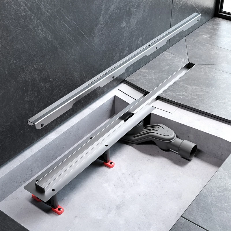 Душевой трап (лоток) 80 AM.PM MasterFlow Slim W01SC-S11-080-05SB комбинированный затвор со стальной матовой решеткой