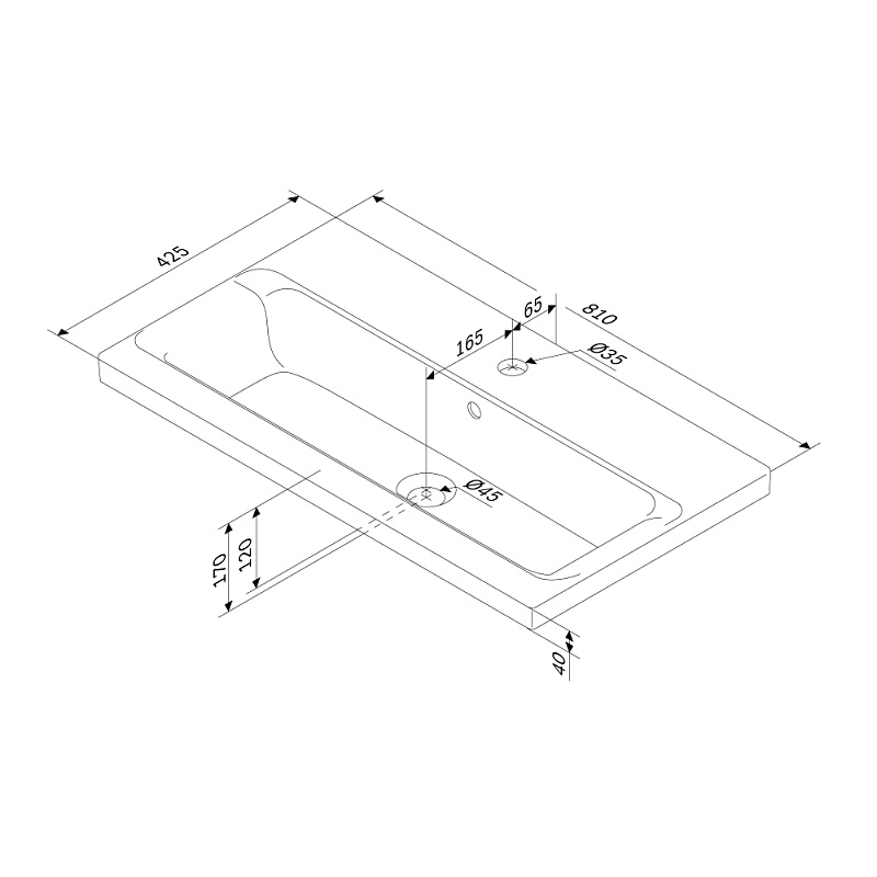 Раковина мебельная 80 AM.PM Gem M90WCC0802WG белая встраиваемая