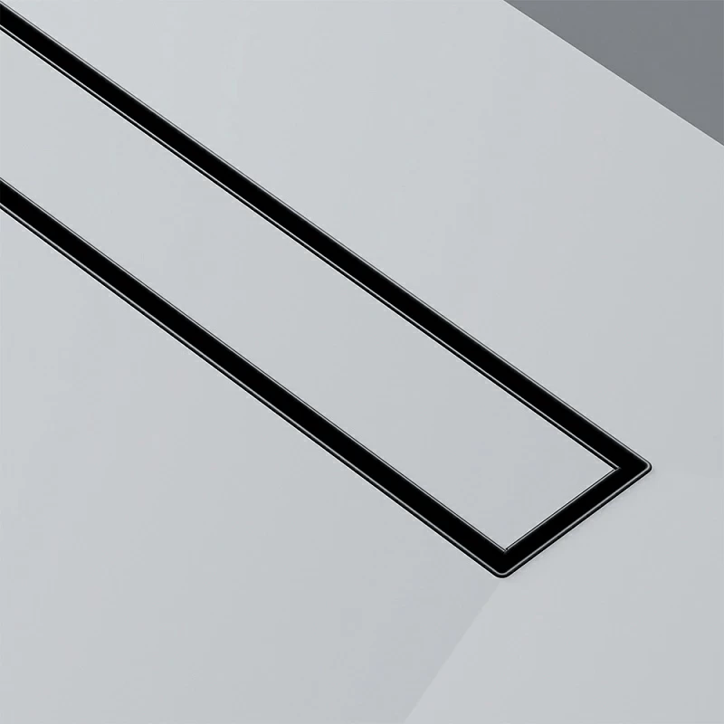 Душевой трап (лоток) 60 AM.PM MasterFlow W01SC-U11-060-04BM комбинированный затвор с черной матовой решеткой под плитку