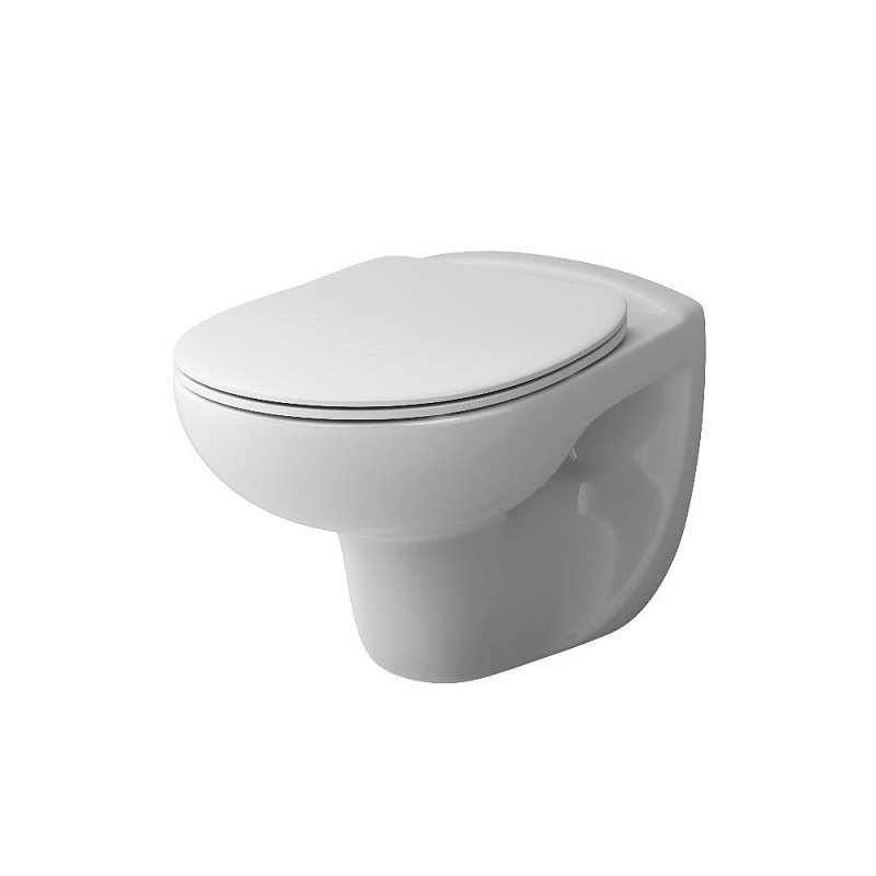 Унитаз подвесной Damixa Willow DX15C1700SC безободковый с сиденьем микролифт, белый