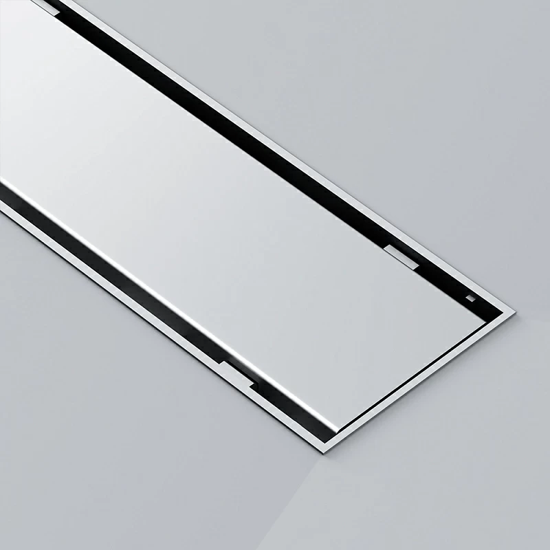 Душевой трап (лоток) 80 AM.PM PrimeFlow W02SC-U11-080-04SB комбинированный затвор со стальной матовой решеткой под плитку