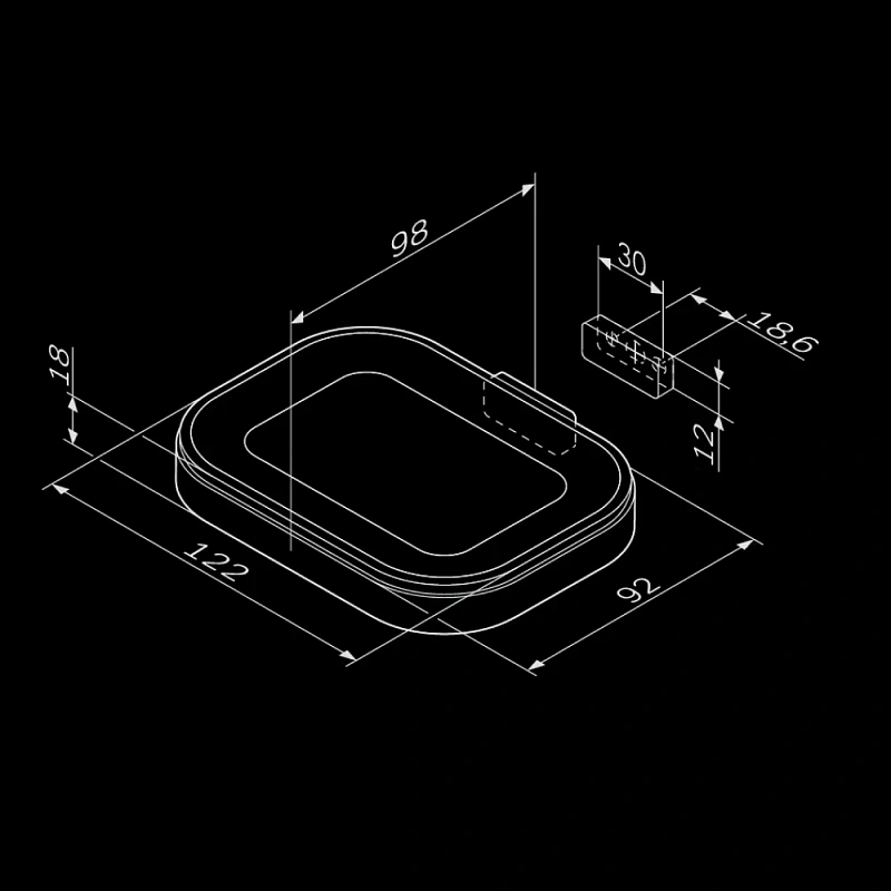 Мыльница стеклянная настенная AM.PM Func A8F34200 хром