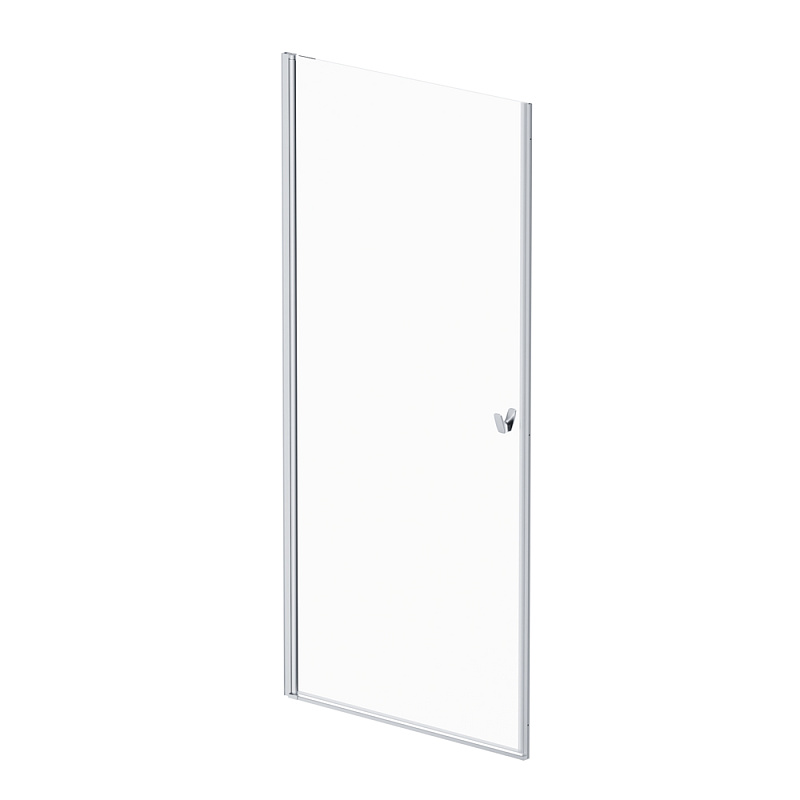 Душевая перегородка с дверью 90x190 AM.PM Sunny W87G-90-1P-MT прозрачное стекло, профиль серебристый