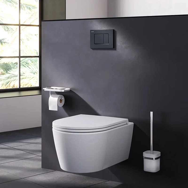 Клавиша смыва для инсталляции AM.PM ProC S I070238 механическая черная матовая