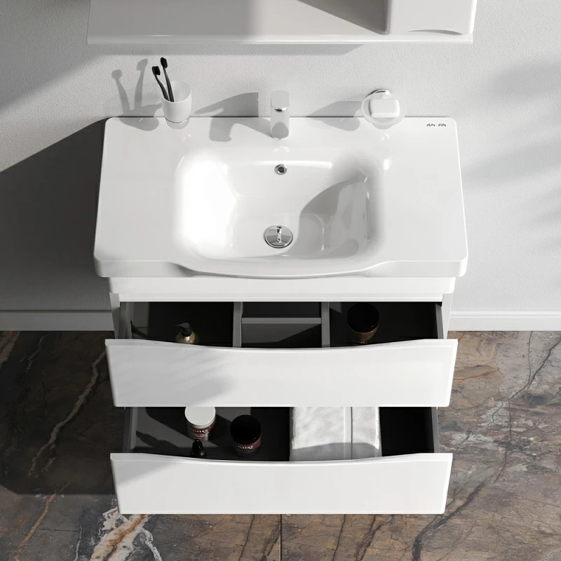 Тумба под раковину 80 AM.PM Like M80FHX0802WG подвесная белый глянец